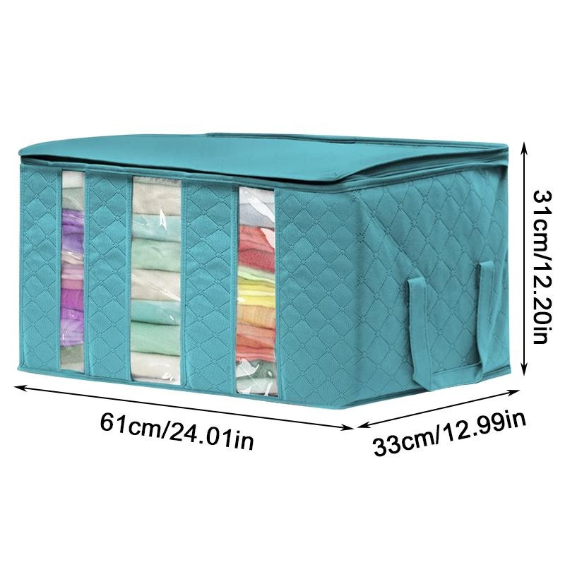 Lielas ietilpības uzglabāšanas somas Lielas segas, apģērbu organizēšana un glabāšanas konteineri segām, gultas piederumiem, salokāms organizators
