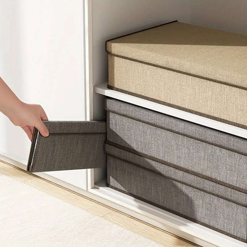 Cutie de depozitare pentru șosete și lenjerie de corp cu 17 sertar cu capac, compartiment de depozitare separat în stil trei într-un sertar