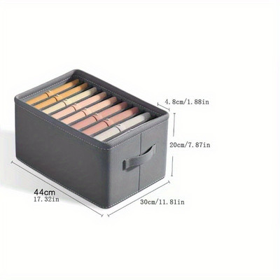 PP dēļu bikses uzglabāšanas kaste Džinsi Džemperis krekls uzglabāšanas kaste sabiezināta sadalīta glabāšanas kaste Skapis organizators mājas kopmītnē