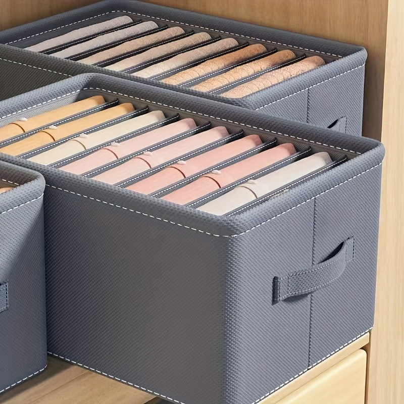 PP dēļu bikses uzglabāšanas kaste Džinsi Džemperis krekls uzglabāšanas kaste sabiezināta sadalīta glabāšanas kaste Skapis organizators mājas kopmītnē