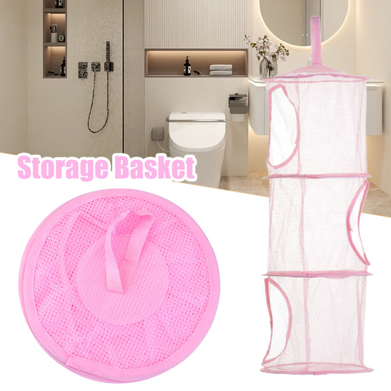 Rippuv hingav rippkott pesu hoiukoht Rippkorv võrkkangas Art Kokkupandav kuivatuskorvi suurus ca