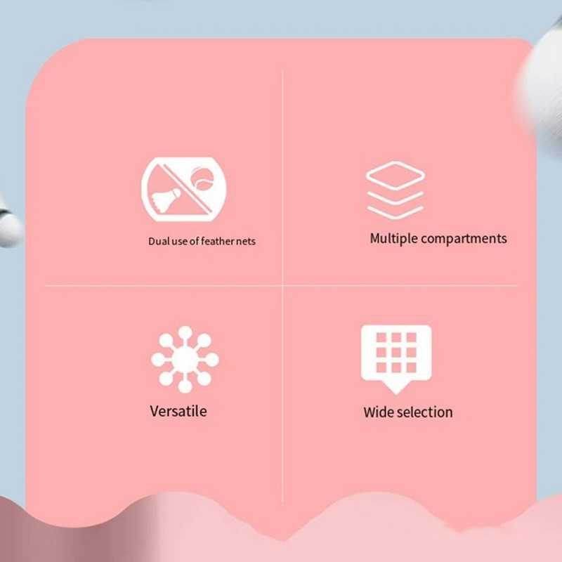 Ühe õla tennise kott Tennise aksessuaarid Suure mahutavusega puhast värvi sulgpallikott Ilu Crossbody Tennis Crossbody kott noortele