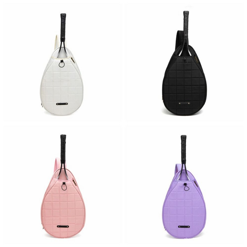 Ühe õla tennise kott Tennise aksessuaarid Suure mahutavusega puhast värvi sulgpallikott Ilu Crossbody Tennis Crossbody kott noortele