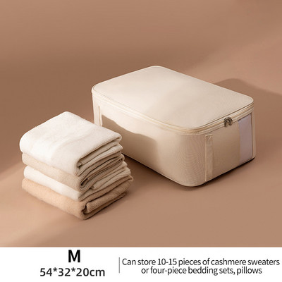 Oxford tárolótáska nagy vastag ruha rendszerező vízálló steppelt takaró paplan tároló táskák szekrény gardrób szervező