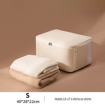 Oxford tárolótáska nagy vastag ruha rendszerező vízálló steppelt takaró paplan tároló táskák szekrény gardrób szervező