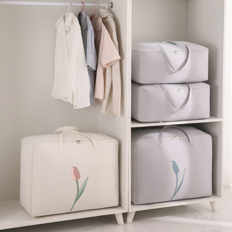 Oxford tárolótáska nagy vastag ruha rendszerező vízálló steppelt takaró paplan tároló táskák szekrény gardrób szervező