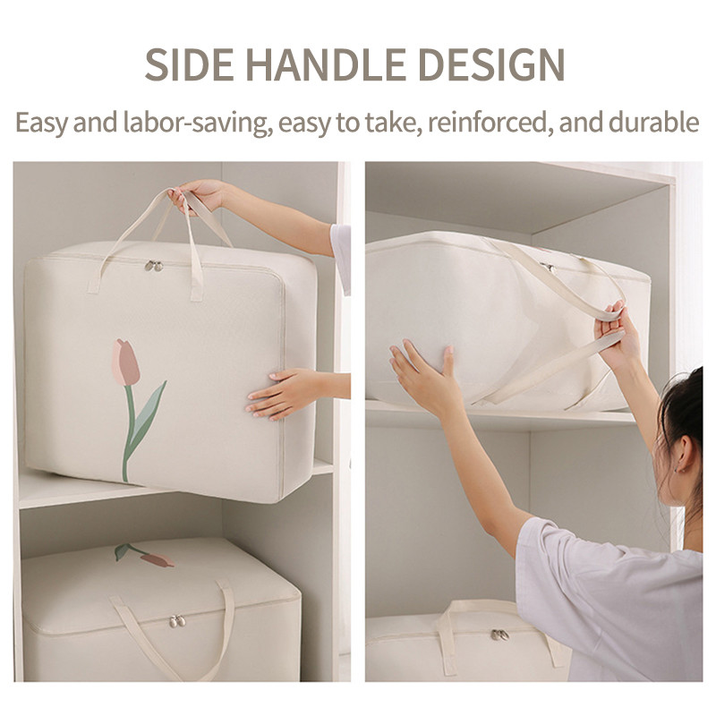 Oxford tárolótáska nagy vastag ruha rendszerező vízálló steppelt takaró paplan tároló táskák szekrény gardrób szervező