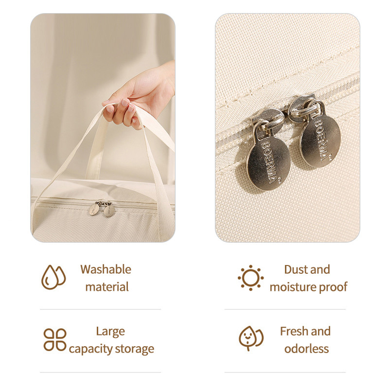 Oxford tárolótáska nagy vastag ruha rendszerező vízálló steppelt takaró paplan tároló táskák szekrény gardrób szervező