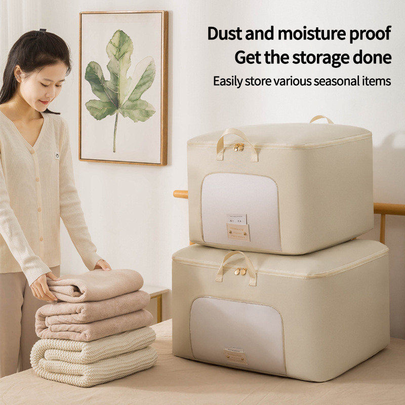 Oxford Összecsukható Tárolótáskák Takarók Paplanok Steppelt táska Ruhásszekrény Rendező Nagy Bolsas Almacenaje Ropa Rangement Vetements