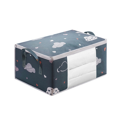 Neaustinės medžiagos antklodės laikymo krepšys Spausdinti po lova Sandėliavimo krepšiai Namai Organizacija Drabužių laikymo dėžutė Sulankstoma nešiojama drabužių spinta