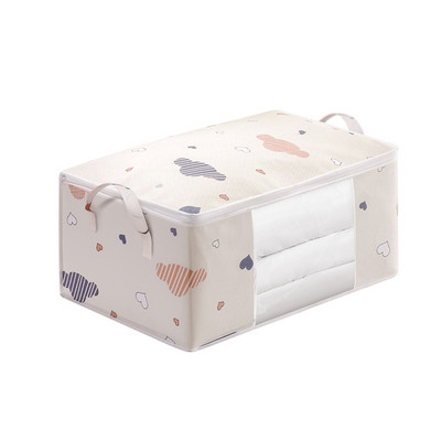 Neaustinės medžiagos antklodės laikymo krepšys Spausdinti po lova Sandėliavimo krepšiai Namai Organizacija Drabužių laikymo dėžutė Sulankstoma nešiojama drabužių spinta