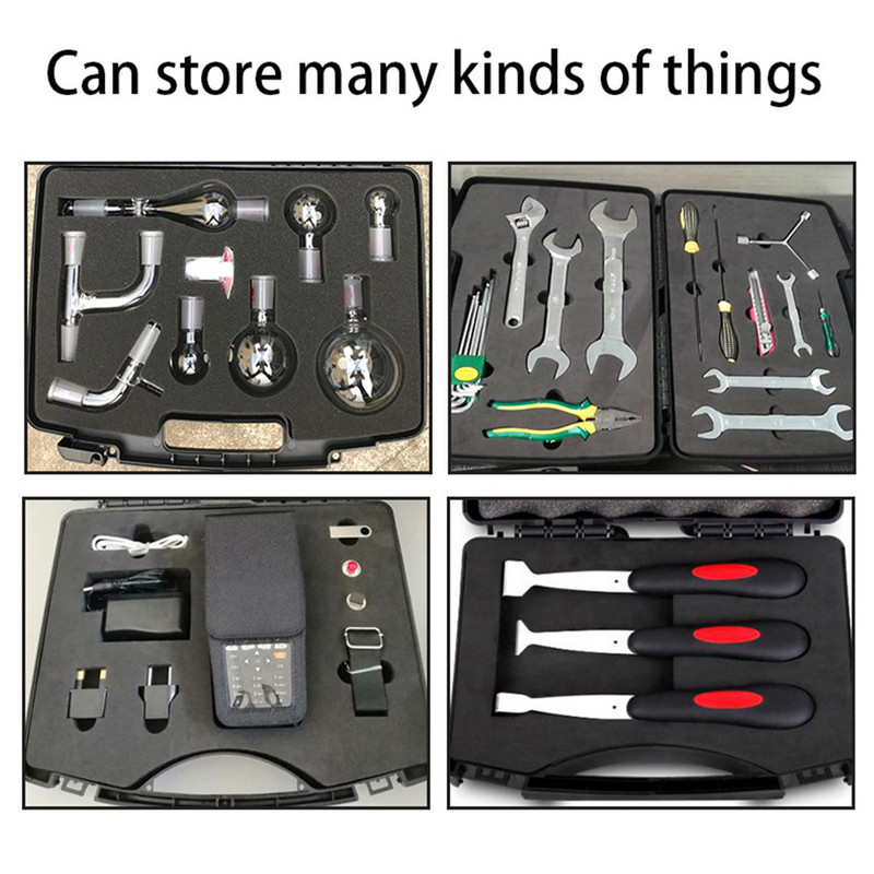 Plastična kutija za alate Sigurnosna oprema Kutija za instrumente Prijenosna suha kutija za alat Kutija za pohranu prijenosnog računala Vanjska kutija za alate s prethodno izrezanom pjenom