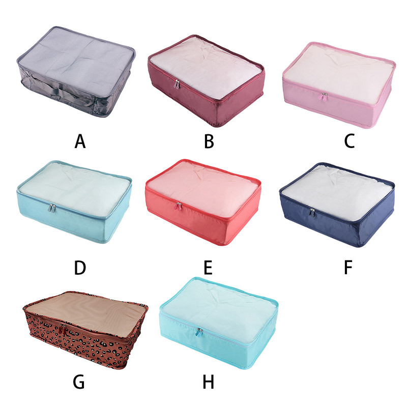 Ceļojumu uzglabāšanas soma komplekts drēbēm Kārtīgs organizators garderobes skapis čemodāns maisiņš Ceļojumu organizators soma futrālis apavi Iepakojums kubs soma P5