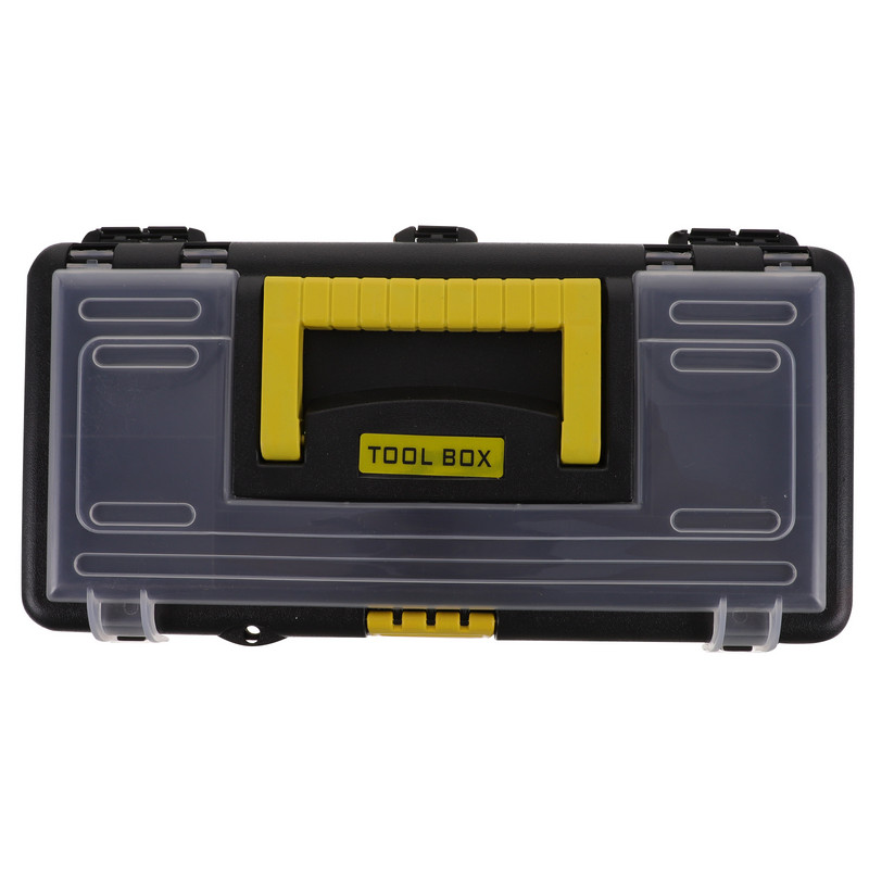 Cutie de scule din plastic rezistentă, cutie de depozitare pentru unelte de uz casnic, cu mâner, cutie de instrumente pentru hobby, 2024 nou