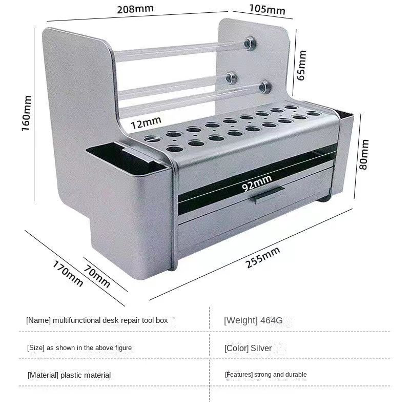 Detaļu šķirošana Uzglabāšanas kaste Skrūvgriezis Mobilā tālruņa apkope Galddatora plaukts piederumu kaste Elektroniskā apkopes instrumentu skapis