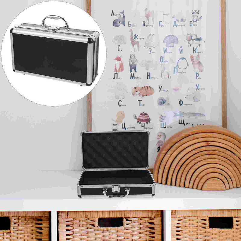 Alumīnija somiņa Alumīnija instrumentu kaste Putuplasta Daudzfunkcionāla metāla instrumentu kaste Alumīnija sakausējuma instrumentu kaste Universāls