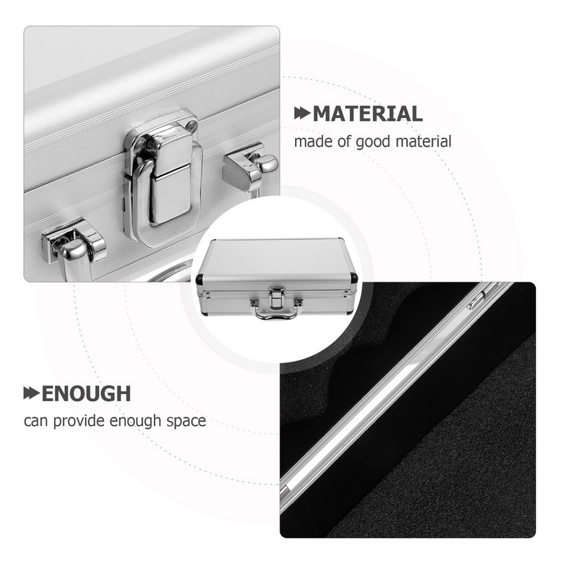 Alumīnija somiņa Alumīnija instrumentu kaste Putuplasta Daudzfunkcionāla metāla instrumentu kaste Alumīnija sakausējuma instrumentu kaste Universāls