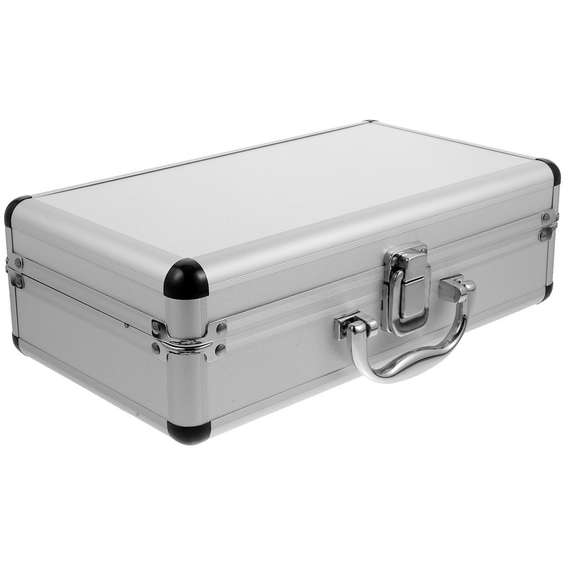 Alumīnija somiņa Alumīnija instrumentu kaste Putuplasta Daudzfunkcionāla metāla instrumentu kaste Alumīnija sakausējuma instrumentu kaste Universāls