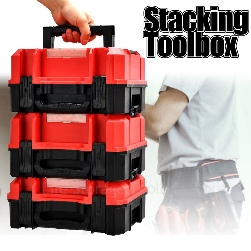 Kutija za alate za kućanstvo Alati za hardver Kutija za pohranu Set alata za popravak Kutija za alat Kutija za organizatore Automobilska prijenosna kutija za pohranu Velika tvrda torbica