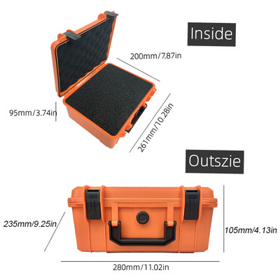 Kutija s alatom Vodootporna torbica otporna na udarce za mehaničara Kutija s alatom Pelikan torba Sigurnosna tvrda torbica Kofer Kutija za pohranu alata sa spužvom