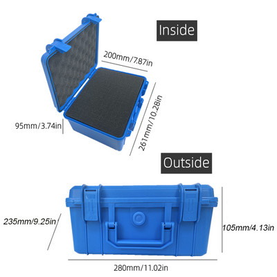 Kutija s alatom Vodootporna torbica otporna na udarce za mehaničara Kutija s alatom Pelikan torba Sigurnosna tvrda torbica Kofer Kutija za pohranu alata sa spužvom