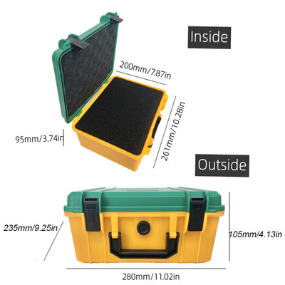 Kutija s alatom Vodootporna torbica otporna na udarce za mehaničara Kutija s alatom Pelikan torba Sigurnosna tvrda torbica Kofer Kutija za pohranu alata sa spužvom