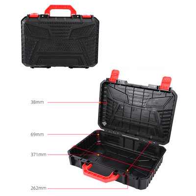 Mašīnas futrālis elektroinstrumentiem Tēva diena Dāvana Instrumentu transportēšana ar roktura glabāšanas futrāli Aparatūras instrumenti Cietais ceļojumu futrālis