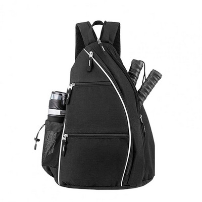 Geantă pentru rachetă cu curea reglabilă Rucsac durabil cu paletă Pickleball cu buzunar din plasă Curea reglabilă pentru sporturi în aer liber, rezistent la apă