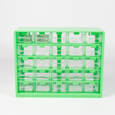 25 ladica s više rešetki Kutija za pohranu dijelova Kućna garaža Radionica Kutija za alat Vijci Ormarić za pohranu Plastični kovčeg za alat Organizator dijelova