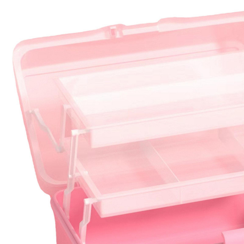 Pārnēsājama glabāšanas kastes instrumentu kaste ar roktura daudzfunkcionālu salocīšanu mākslas amatniecībai