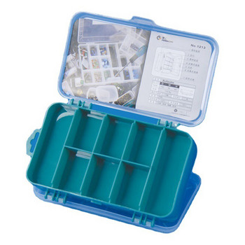 Διπλής όψης Hardware Organizer Box Διαφανές πλαστικό εργαλείο οργάνωσης διαμέρισμα Βίδες Κουτί αποθήκευσης για βίδες παξιμάδια καρφιά μπουλόνια