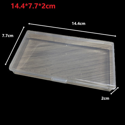 Mini kutije Pravokutna prozirna plastična kutija za pohranu Spremnik za pakiranje Kutija za naušnice Prstenje Perle Skupljanje malih predmeta