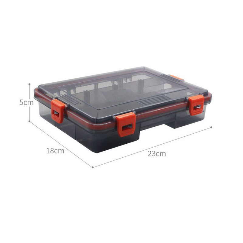 1PC rīku detaļu uzglabāšanas kaste Pārnēsājams rotaslietu instrumentu uzglabāšanas konteiners ūdensizturīgs makšķerēšanas piederumu kaste ēsmas āķa uzglabāšana 23 * 18 * 5 cm