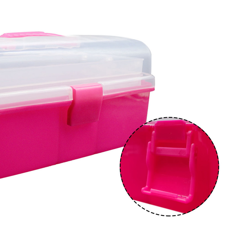 Pārnēsājama salokāma glabāšanas kaste Art Supplies Daudzfunkciju automašīnas uzglabāšanas futrālis Plastmasas aparatūras rīkkopas rīku glabāšanas rīku organizators