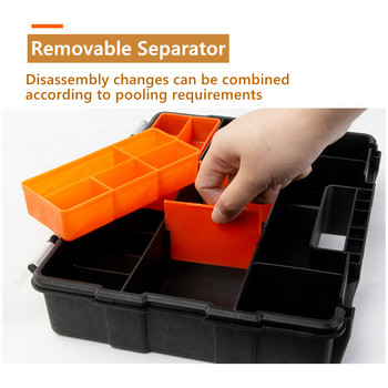 Plastic Tool Box Organizer Box Piece Box Grage Tools Organizer Hardware διαμέρισμα Μικρό κουτί ανταλλακτικών Πλαστική θήκη αποθήκευσης