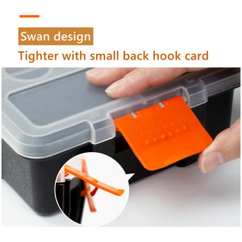 Plastic Tool Box Organizer Box Piece Box Grage Tools Organizer Hardware διαμέρισμα Μικρό κουτί ανταλλακτικών Πλαστική θήκη αποθήκευσης