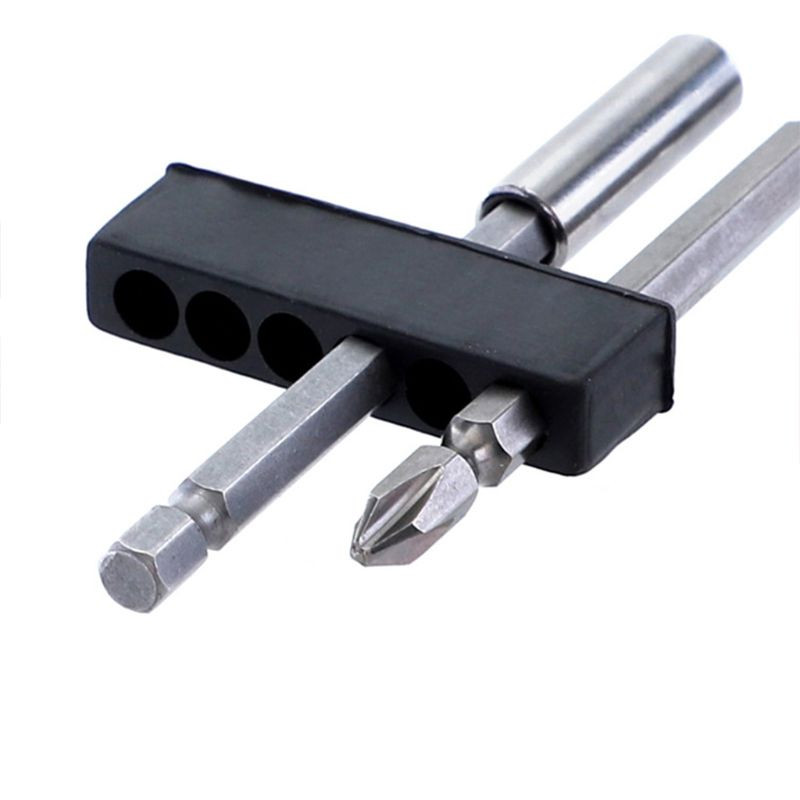 5x 12 caurumu sešstūra uzgaļu organizators plastmasas skrūvgrieža uzgaļa turētāja urbis galvas uzglabāšanai CASE kastes blokam 6,5 mm sešstūra uzgaļa blokam