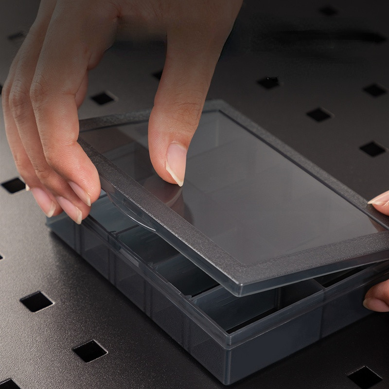 Deli 9-24 Grids Plastikinis nuimamas pertvaras įrankių laikymo dėžutė Papuošalų vitrinų organizatoriai Dėžutės Daugiafunkcinis buitinių įrankių dėklas