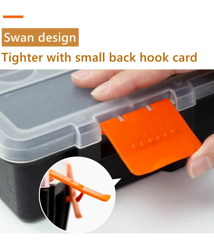 Kutija za alat Kutija za organizatore Grage Kutija za alate Vijci Kutija za pohranu Produžni spremnik Prazan radionički kovčeg ABS plastične organizatorske kutije