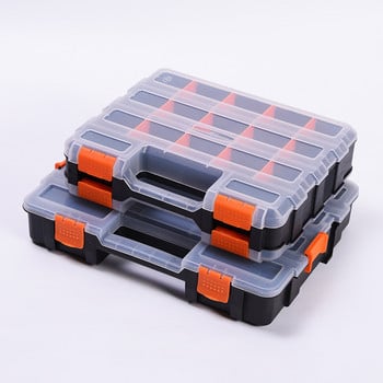 Пластмасова кутия за инструменти Преносими части могат да се припокриват Винт Кутия за съхранение на електронни компоненти Класификация Домакински куфар Органайзер