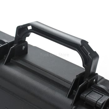 ABS пластмасова кутия за инструменти Водоустойчив твърд калъф Външна преносима суха кутия Запечатана кутия за съхранение на оборудване за безопасност Удароустойчив Органайзер за инструменти
