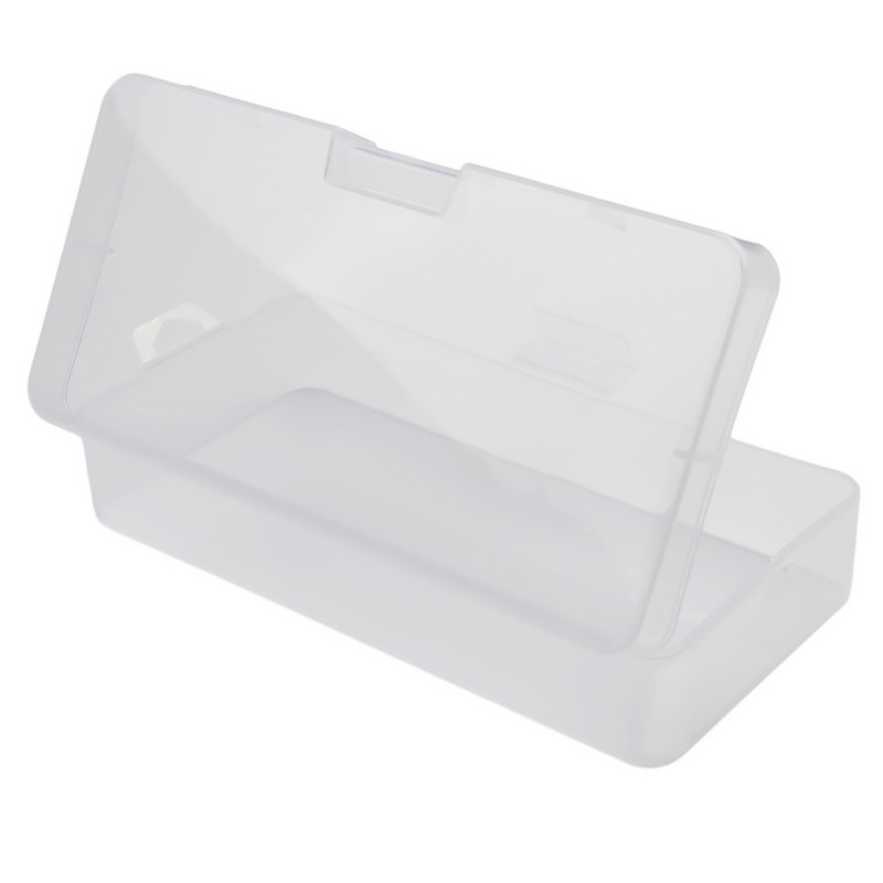 1x caurspīdīga taisnstūra plastmasas uzglabāšanas kaste, skrūvju turētāja futrālis organizatora konteinera instrumentu kaste, kas paredzēta viedtālruņa remontam