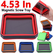 4,53 In Magnetic Repair Tray Box Πολύχρωμο πτυσσόμενο μαγνητικό βιδωτό δίσκο πλάκας μαγνητικές βίδες Εργαλεία Εξαρτήματα θήκη δίσκου