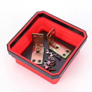 4.53 In магнитна кутия за тава с инструменти за ремонт Многоцветна сгъваема магнитна тава с винтове Плоча Магнитни винтове Инструменти Части Държач за тава