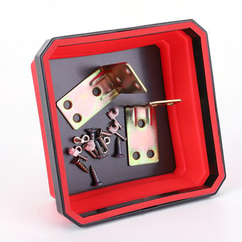 4.53 In магнитна кутия за тава с инструменти за ремонт Многоцветна сгъваема магнитна тава с винтове Плоча Магнитни винтове Инструменти Части Държач за тава