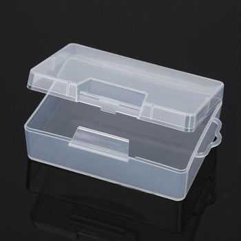 Дисплей за бижута Практична кутия за инструменти Пластмасов контейнер Кутия за инструменти Калъф Винт Кутия за шиене Прозрачна кутия за съхранение на винтове