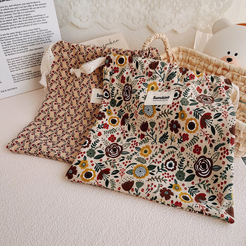 Ratiņu pārnēsāšanas komplekts ceļojumu āra autiņbiksīšu uzglabāšanas soma ar apdrukātu ziedu mammīšu soma Bērnu autiņbiksīšu soma Kokvilnas autiņu auklas kabata