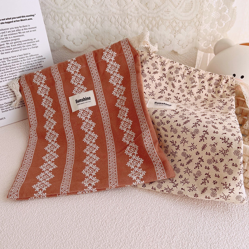 Ratiņu pārnēsāšanas komplekts ceļojumu āra autiņbiksīšu uzglabāšanas soma ar apdrukātu ziedu mammīšu soma Bērnu autiņbiksīšu soma Kokvilnas autiņu auklas kabata