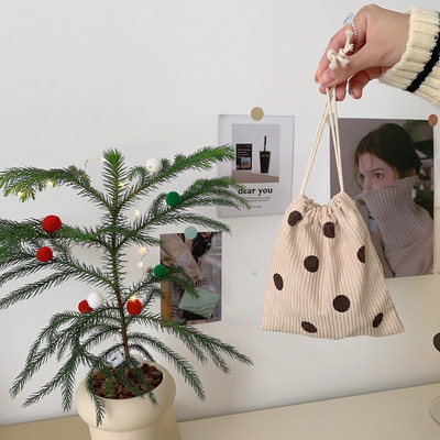 Jauki ziedu velveta maza monētu maciņa aukliņu soma Rokassomas Sievietēm Rotaslietas Lūpu krāsa Kosmētika Bagāžas virve uzglabāšanas maisiņš, auklas soma