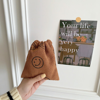 Jauki ziedu velveta maza monētu maciņa aukliņu soma Rokassomas Sievietēm Rotaslietas Lūpu krāsa Kosmētika Bagāžas virve uzglabāšanas maisiņš, auklas soma